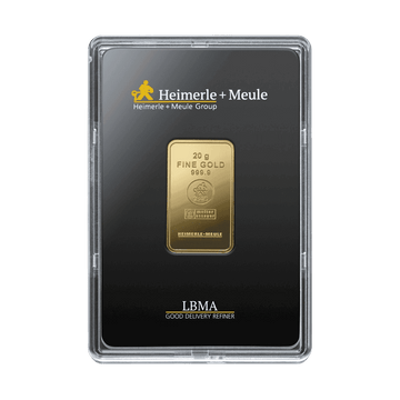 Goldbarren 20g Heimerle + Meule