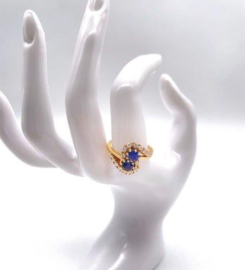Goldring Saphire & Diamanten