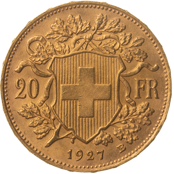 20 Schweizer Franken Vreneli Vorderseite