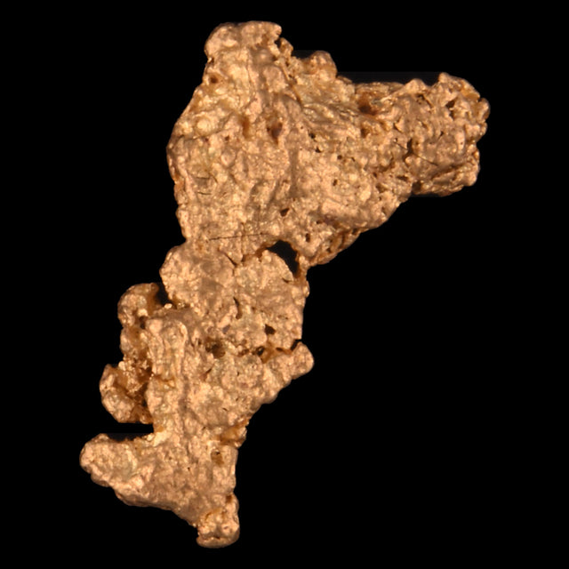 Goldnugget Nr. 26-0063 in der Nahaufnahme: Oberfläche und Struktur