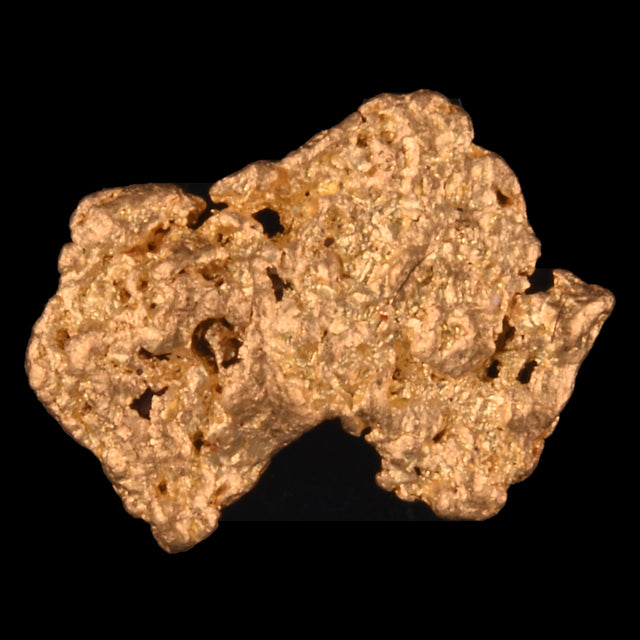 Goldnugget Nr. 26-0086 in der Nahaufnahme: Oberfläche und Struktur