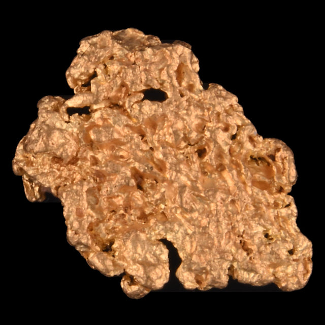Goldnugget Nr. 26-0064 in der Nahaufnahme: Oberfläche und Struktur