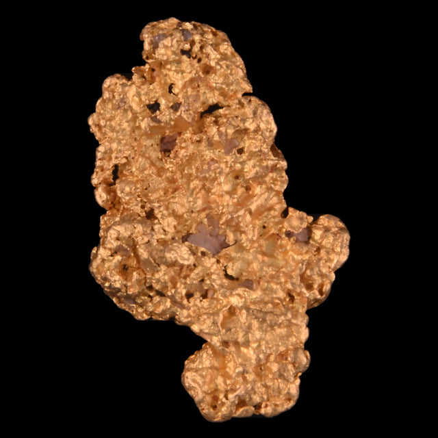 Goldnugget Nr. 26-0028 in der Nahaufnahme: Oberfläche und Struktur