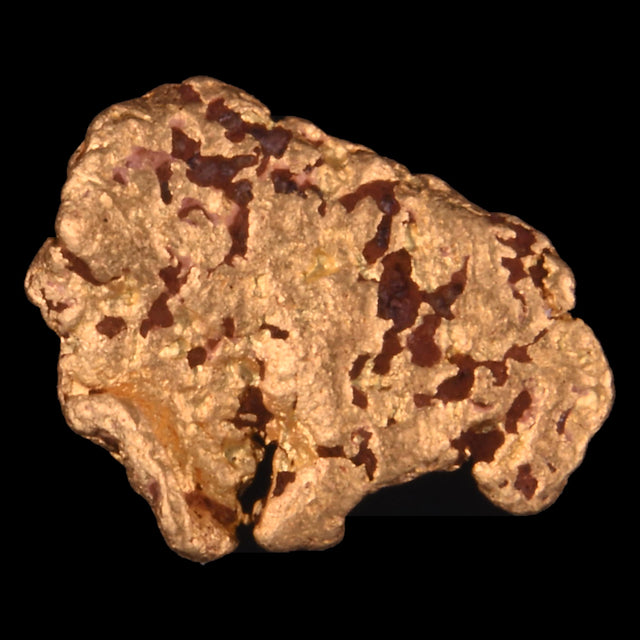 Goldnugget Nr. 26-0062 in der Nahaufnahme: Oberfläche und Struktur