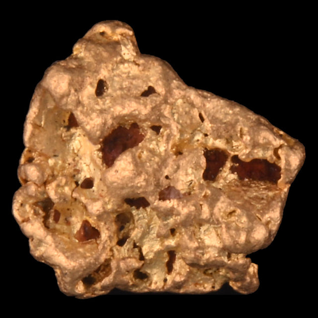 Goldnugget Nr. 26-0078 in der Nahaufnahme: Oberfläche und Struktur