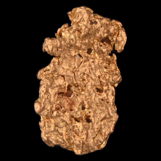 Goldnugget Nr. 26-0067 in der Nahaufnahme: Oberfläche und Struktur