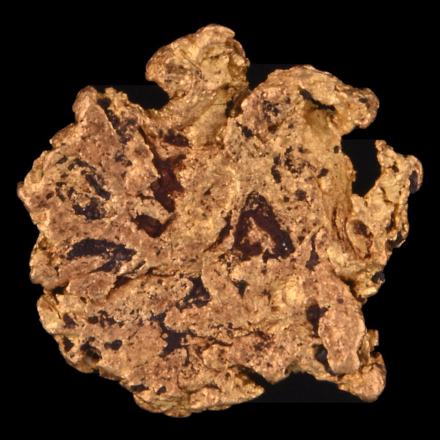 Goldnugget Nr. 26-0079 in der Nahaufnahme: Oberfläche und Struktur