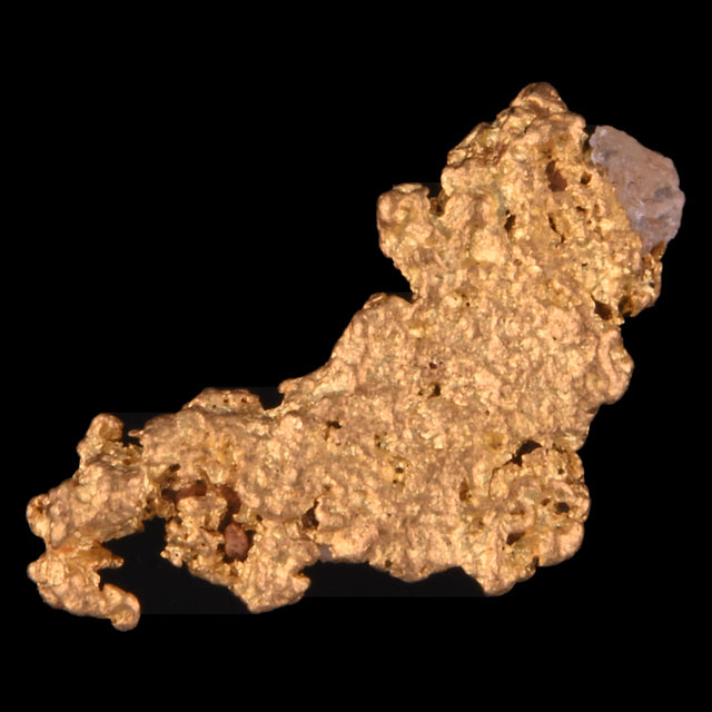 Goldnugget Nr. 26-0047 in der Nahaufnahme: Oberfläche und Struktur