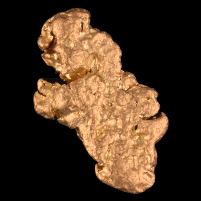 Goldnugget Nr. 26-0074 in der Nahaufnahme: Oberfläche und Struktur