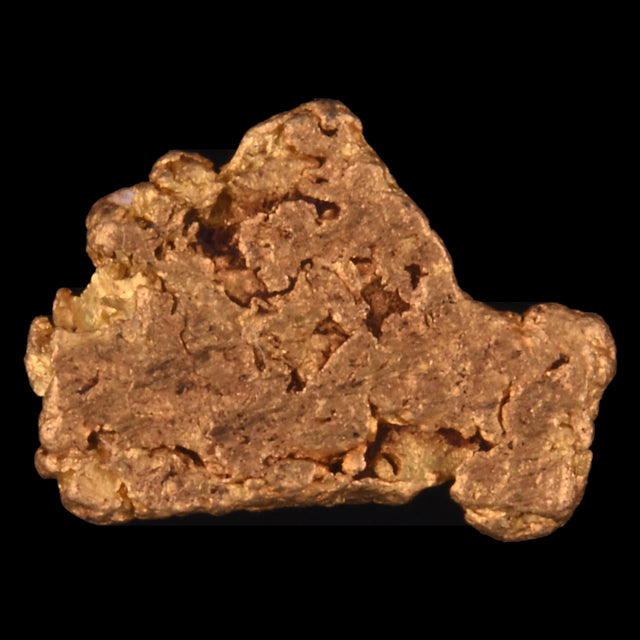 Goldnugget Nr. 26-0056 in der Nahaufnahme: Oberfläche und Struktur