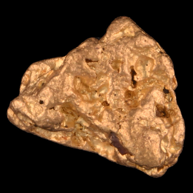 Goldnugget Nr. 26-0042 in der Nahaufnahme: Oberfläche und Struktur