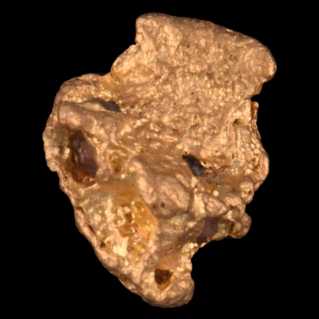 Goldnugget Nr. 26-0040 in der Nahaufnahme: Oberfläche und Struktur