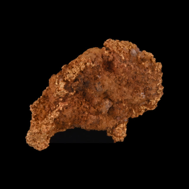 Goldnugget aus Leonora, Westaustralien, 0,57 g, Unikat Nr. 26-0227, freigestellt vor schwarzem Grund