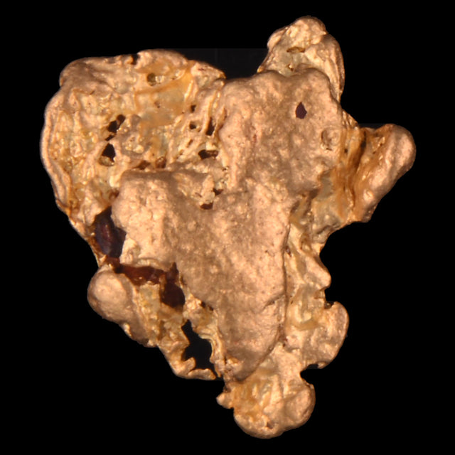 Goldnugget Nr. 26-0037 in der Nahaufnahme: Oberfläche und Struktur