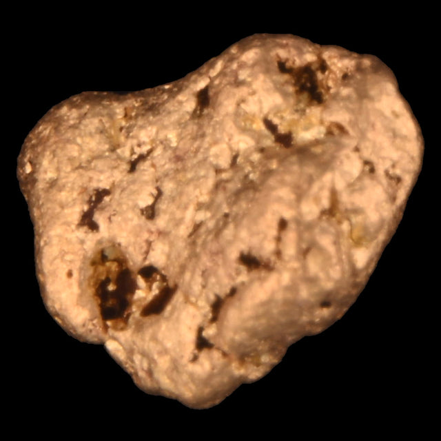 Goldnugget Nr. 26-0038 in der Nahaufnahme: Oberfläche und Struktur