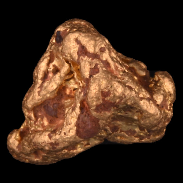 Goldnugget Nr. 26-0101 in der Nahaufnahme: Oberfläche und Struktur