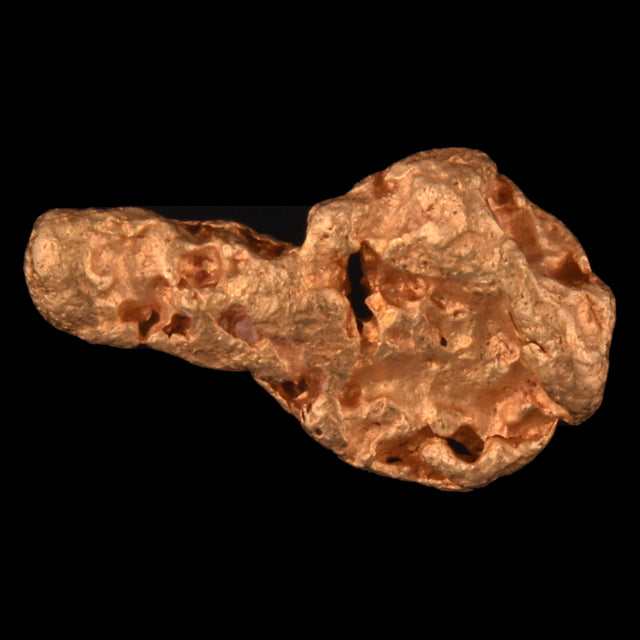 Goldnugget Nr. 26-0091 in der Nahaufnahme: Oberfläche und Struktur
