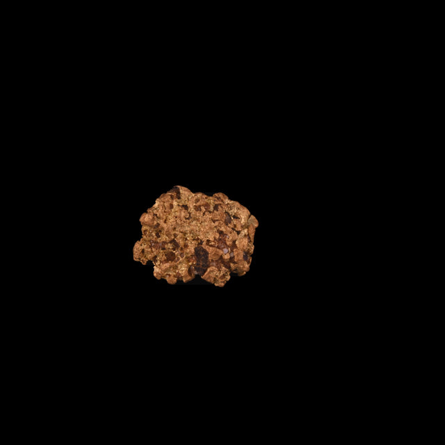 Goldnugget aus Leonora, Westaustralien, 0,68 g, Unikat Nr. 26-0294, freigestellt vor schwarzem Grund