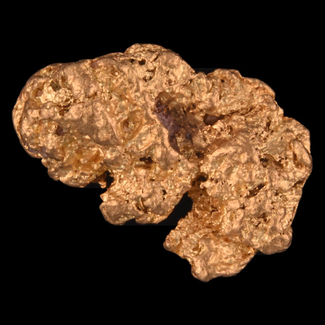 Goldnugget Nr. 26-0088 in der Nahaufnahme: Oberfläche und Struktur