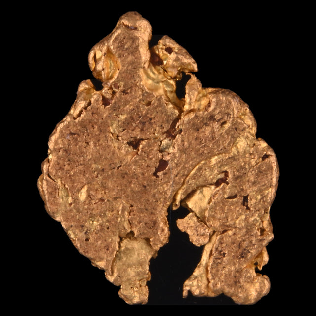 Goldnugget Nr. 26-0089 in der Nahaufnahme: Oberfläche und Struktur