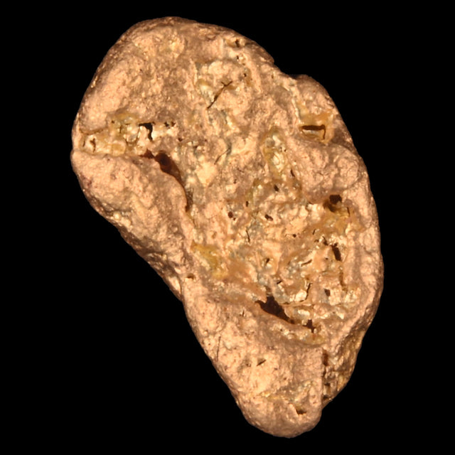 Goldnugget Nr. 26-0098 in der Nahaufnahme: Oberfläche und Struktur