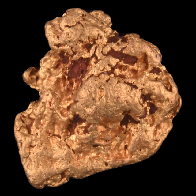Goldnugget Nr. 26-0026 in der Nahaufnahme: Oberfläche und Struktur