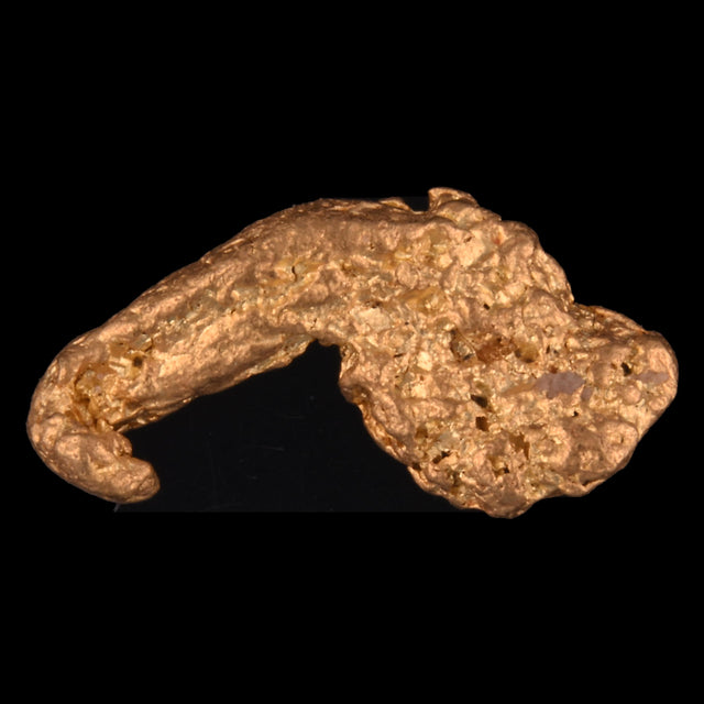 Goldnugget Nr. 26-0087 in der Nahaufnahme: Oberfläche und Struktur