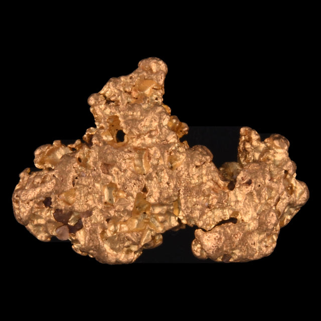 Goldnugget Nr. 26-0094 in der Nahaufnahme: Oberfläche und Struktur