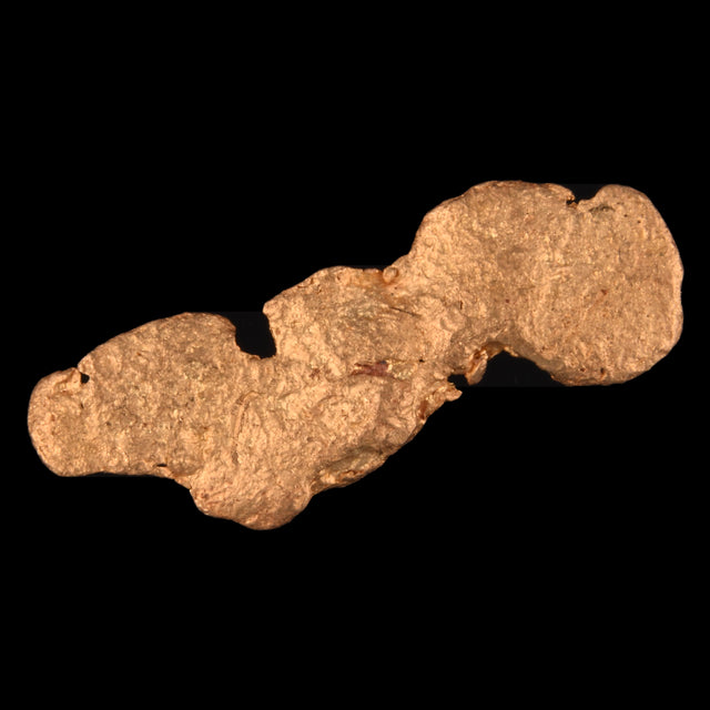 Goldnugget Nr. 26-0024 in der Nahaufnahme: Oberfläche und Struktur