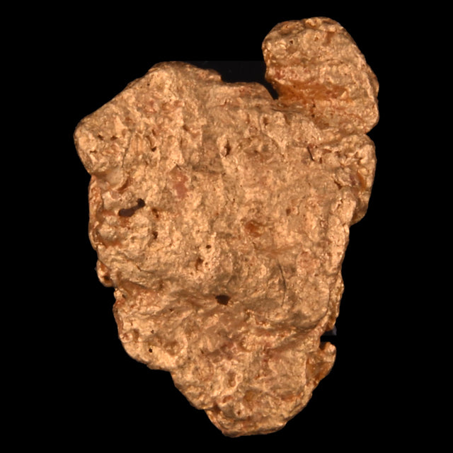 Goldnugget Nr. 26-0095 in der Nahaufnahme: Oberfläche und Struktur