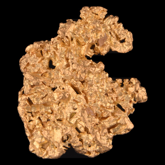 Goldnugget Nr. 26-0108 in der Nahaufnahme: Oberfläche und Struktur