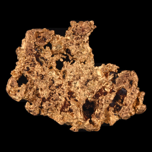 Goldnugget Nr. 26-0104 in der Nahaufnahme: Oberfläche und Struktur