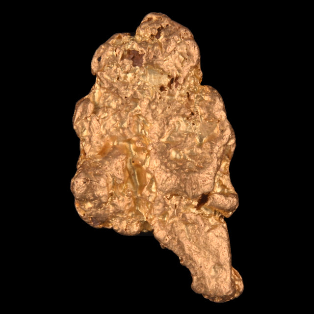 Goldnugget Nr. 26-0117 in der Nahaufnahme: Oberfläche und Struktur
