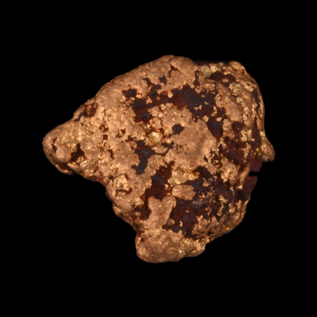 Goldnugget aus Leonora, Westaustralien, 1,10 g, Unikat Nr. 26-0175, freigestellt vor schwarzem Grund