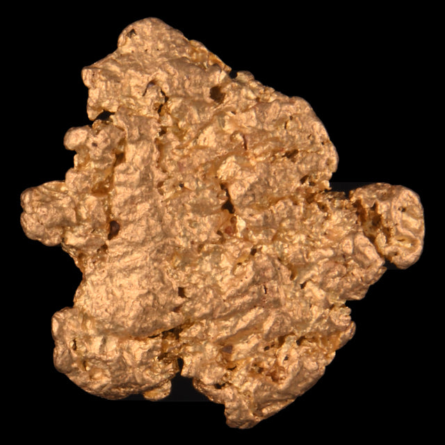 Goldnugget Nr. 26-0114 in der Nahaufnahme: Oberfläche und Struktur