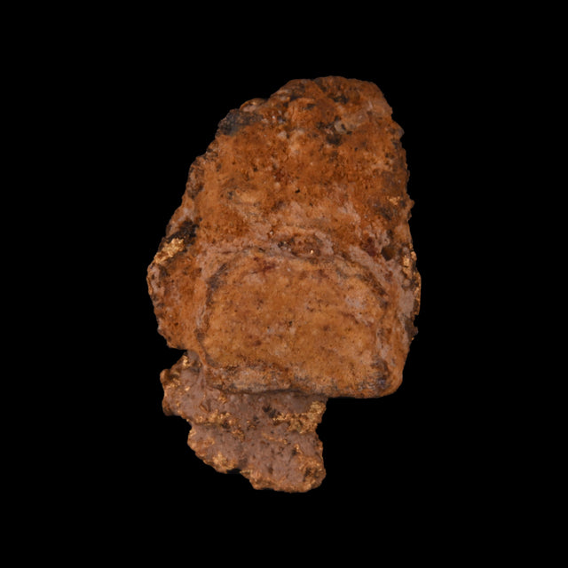 Goldnugget aus Leonora, Westaustralien, 1,29 g, Unikat Nr. 26-0297, freigestellt vor schwarzem Grund