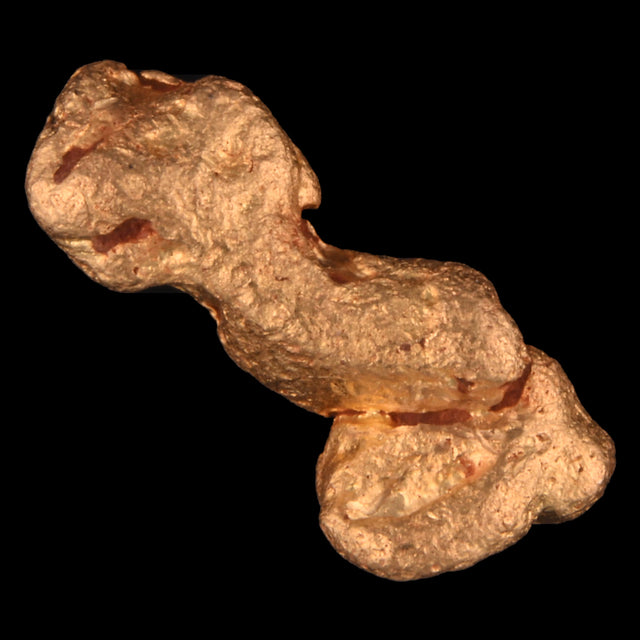 Goldnugget Nr. 26-0119 in der Nahaufnahme: Oberfläche und Struktur