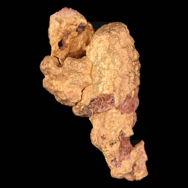 Goldnugget Nr. 26-0003 in der Nahaufnahme: Oberfläche und Struktur