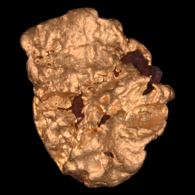 Goldnugget Nr. 26-0109 in der Nahaufnahme: Oberfläche und Struktur