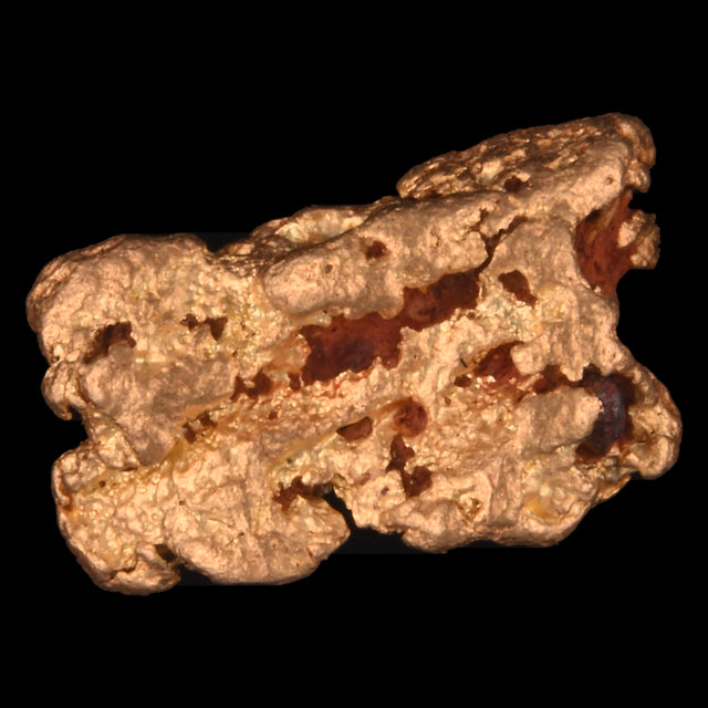 Goldnugget Nr. 26-0110 in der Nahaufnahme: Oberfläche und Struktur
