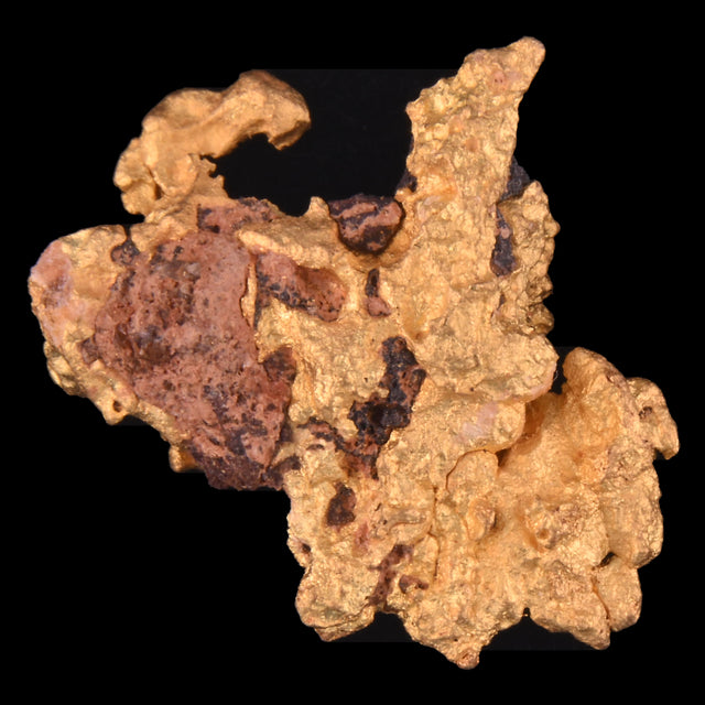 Goldnugget Nr. 26-0013 in der Nahaufnahme: Oberfläche und Struktur