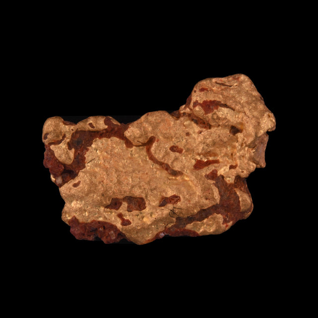 Goldnugget aus Leonora, Westaustralien, 2,66 g, Unikat Nr. 26-0271, freigestellt vor schwarzem Grund