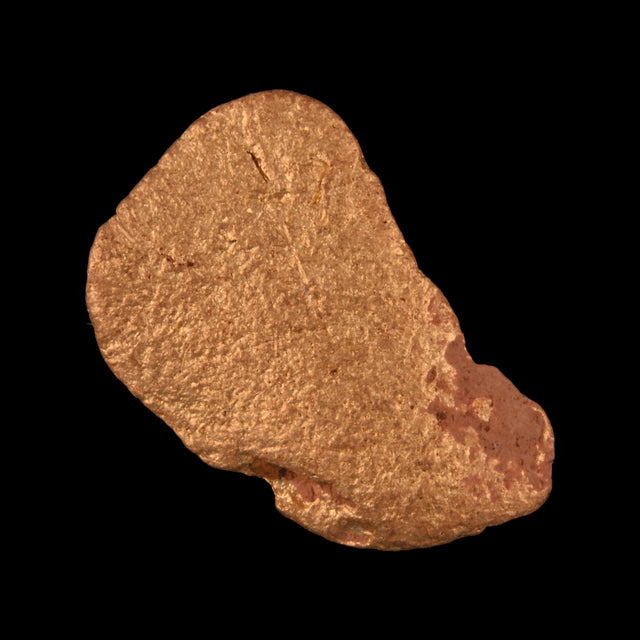 Goldnugget aus Leonora, Westaustralien, 2,75 g, Unikat Nr. 26-0289, freigestellt vor schwarzem Grund