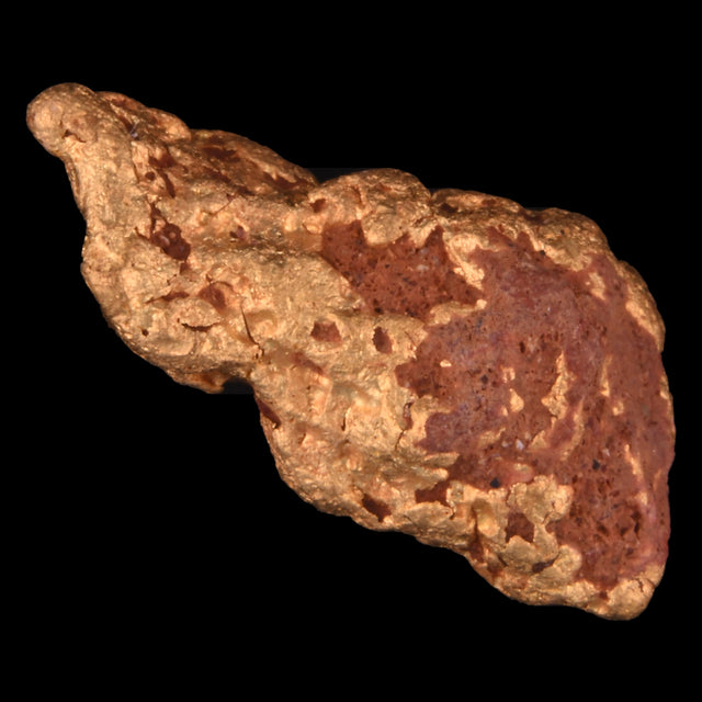 Goldnugget Nr. 26-0022 in der Nahaufnahme: Oberfläche und Struktur
