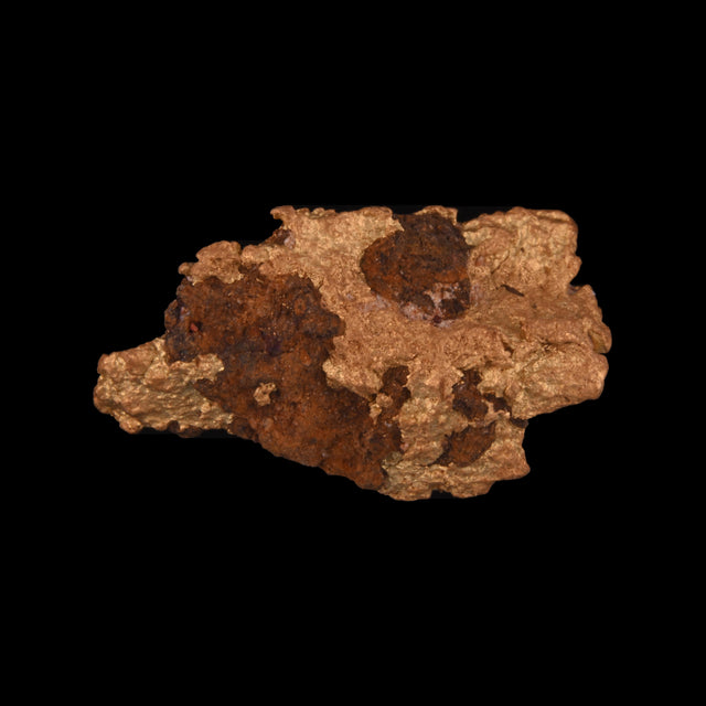 Goldnugget aus Leonora, Westaustralien, 4,05 g, Unikat Nr. 26-0290, freigestellt vor schwarzem Grund