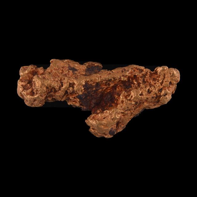 Goldnugget aus Leonora, Westaustralien, 4,49 g, Unikat Nr. 26-0276, freigestellt vor schwarzem Grund