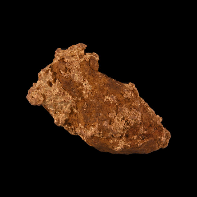 Goldnugget aus Leonora, Westaustralien, 6,61 g, Unikat Nr. 26-0288, freigestellt vor schwarzem Grund
