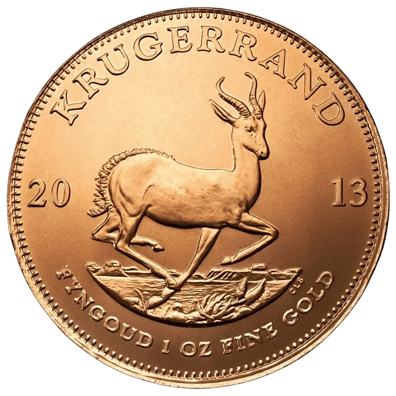 Krügerrand, Rückseite mit Springbock