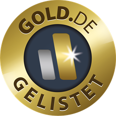 GOLD.DE GELISTET Siegel